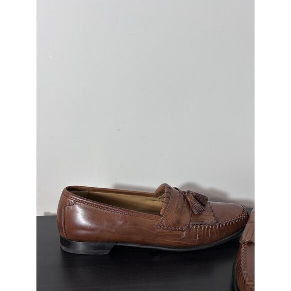 Johnston & Murphy Shoes Mens Size 11 Brown Leather Tassel Loafers Dress Classic main image 12